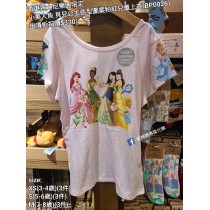 (出清) 香港迪士尼樂園限定 小美人魚 貝兒公主造型圖案粉紅兒童上衣 (BP0026)